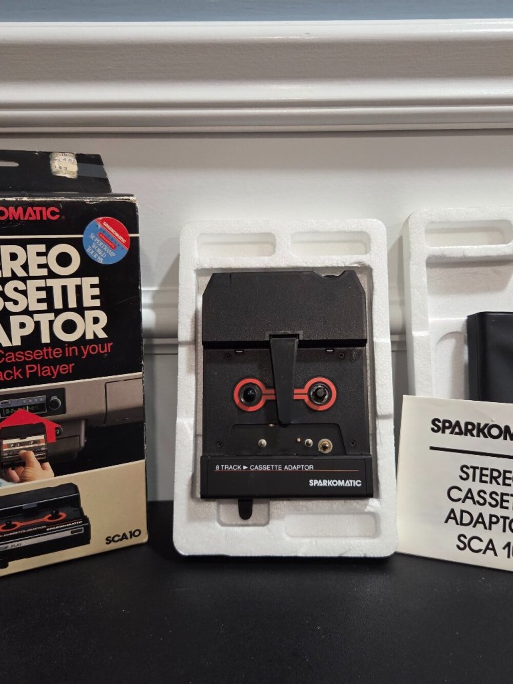 Vintage SPARKOMATIC 8 Track Stereo Cassette Adapter Made In Japan Model SCA-10